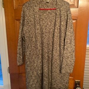 Deane and White brown and white long cardigan